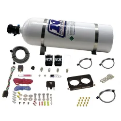 4 Valve Nitrous Plate System-Stock Throttle Body with 15Lb Bottle for Ford Nitrous Express NX 20950D-15