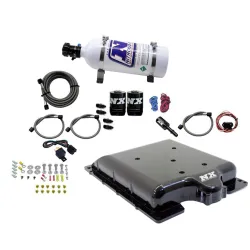 Billet Supercharger Lid with Integrated Nitrous with 5Lb Bottle for Dodge Hellcat / Demon Nitrous Express NX 20972-05