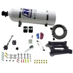 4150 Conventional Plate System Gasoline Stage 6 50-300Hp with 15Lb Bottle Nitrous Express NX 30040-15