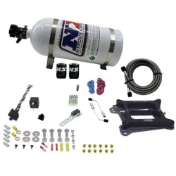 4150 Conventional Plate System Alcohol Stage 6 50-300Hp with 10Lb Bottle Nitrous Express NX 30045-10
