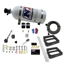 Dual 4500 Conventional Plate System Gasoline Stage 6 50-300Hp with 10Lb Bottle Nitrous Express NX 30270-10