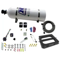 4500 Hitman Dominator Nitrous Plate System 100-150-200Hp with 15Lb Bottle Nitrous Express NX 40070-15