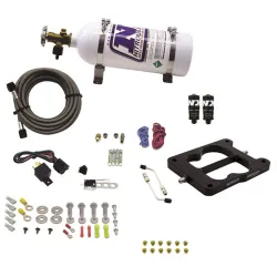 Q-Jet Holley Spreadbore Hitman Nitrous System 100-150-200Hp with 5Lb Bottle Nitrous Express NX 40080-05