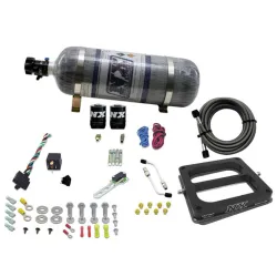 4500 Conventional Plate System Gasoline Pro-Power 100-500Hp with 12Lb Carbon Bottle Nitrous Express NX 50070-12