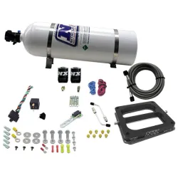 4500 Conventional Plate System Gasoline Pro-Power 100-500Hp with 15Lb Bottle Nitrous Express NX 50070-15