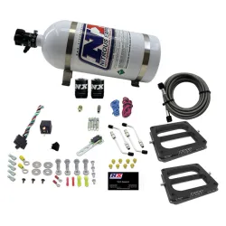 Dual 4500 Conventional Plate System Gasoline Pro-Power 100-500Hp with 10Lb Bottle Nitrous Express NX 50270-10