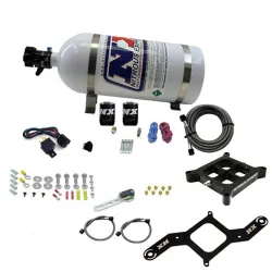 4150 Billet Crossbar Plate System Single Stage 50-300Hp with 10Lb Bottle Nitrous Express NX 63040-10