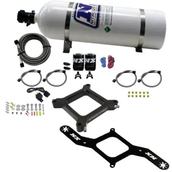 4150 Assassin Plate Alcohol Stage 6 100-300Hp with 15Lb Bottle Nitrous Express NX 67245-15