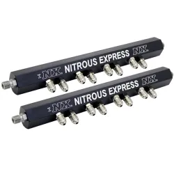 Injection Rails with Fittings 2 Double Hole Rails Nitrous Express NX 90001