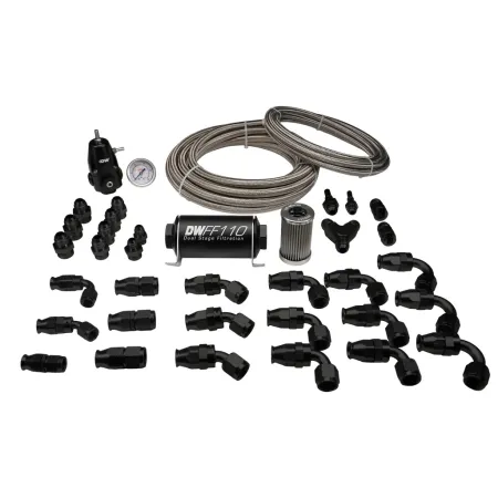 PTFE Return Plumbing Kit 8AN Feed 6AN Return DeatschWerks for Toyota Supra A90 / BMW M3 / M4