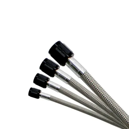 Stainless Braided 4AN-3AN SHO Hose Black - 18Ft Nitrous Express NX 11236
