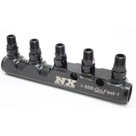 5 Port Fuel Log with Fittings Nitrous Express NX 15845