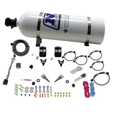 Dual Nozzle with 15Lb Bottle for Dodge Viper EFI (100-300Hp) Nitrous Express NX 20325-15