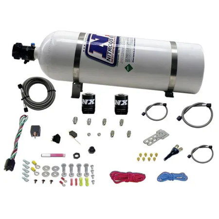 Single Nozzle System with 15Lb Bottle for All GM EFI (35-50-75-100-150 Hp) Nitrous Express NX 20920-15