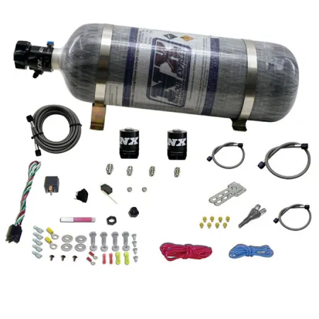 Single Nozzle System with 12Lb Composite Bottle for All Dodge model EFI (35-50-75-100-150 Hp) Nitrous Express NX 20921-12