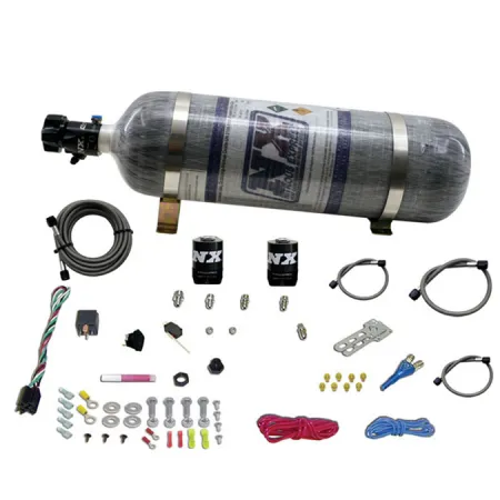 EFI Single Nozzle System with 12Lb Composite Bottle for Ford (35-50-75-100-150 Hp) Nitrous Express NX 20922-12