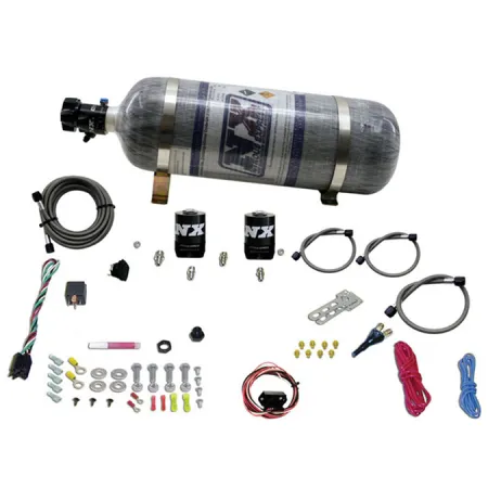Drive-By-Wire Single Nozzle System with 12Lb Carbon Bottle for GM Vehicles (35-150Hp) Nitrous Express NX 20930-12