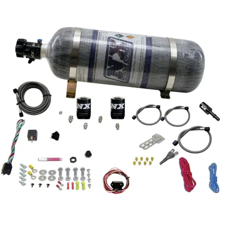 Single Nozzle System with 12Lb Composite Bottle for Ford Coyote 5.0 (35-150Hp) Nitrous Express NX 20932-12