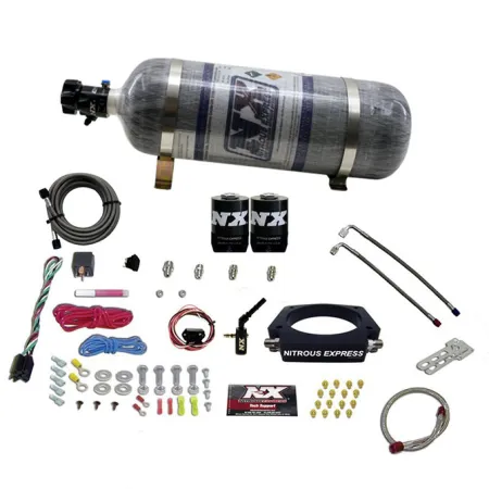 Nitrous Plate System with 12Lb Carbon Bottle for GM 6.2L Truck 2014+ Nitrous Express NX 20937-12