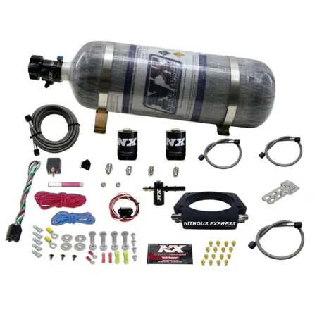 Nitrous Plate System with 12Lb Carbon Bottle for Chevrolet Corvette / Camaro LT1 6.2L Nitrous Express NX 20938-12