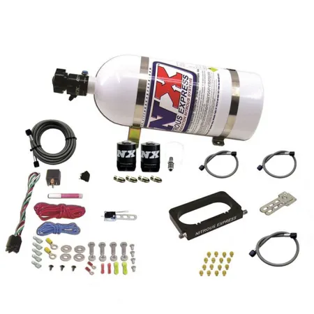 4 Valve Nitrous Plate System-Monoblade Throttle Body with 10Lb Bottle for Ford Nitrous Express NX 20950-10
