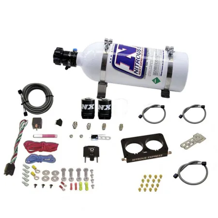 4 Valve Nitrous Plate System-Stock Throttle Body with 5Lb Bottle for Ford Nitrous Express NX 20950D-05