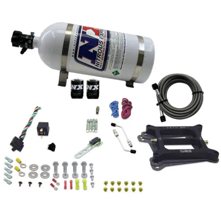 4150 Conventional Plate System Gasoline Stage 6 50-300Hp with 10Lb Bottle Nitrous Express NX 30040-10