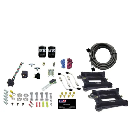 Dual 4150 Conventional Plate System Gasoline Stage 6 50-300Hp without Bottle Nitrous Express NX 30240-00