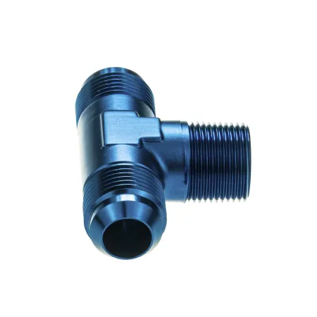 Adapter Trójnik Męski/Męski/Męski AN12 - 3/4 NPT - AN12 Niebieski