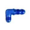 AN10 90' Nypel adapter grodziowy męsko-męski JIC Niebieski