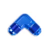 AN4 90' Nypel adapter męsko-męski JIC Niebieski