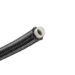 AN10 12,7mm (1/2") przewód PTFE teflonowy w stalowym oplocie czarny