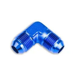 AN4 90' Nypel adapter męsko-męski JIC Niebieski