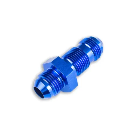 AN12 JIC Nypel adapter grodziowy prosty Niebieski