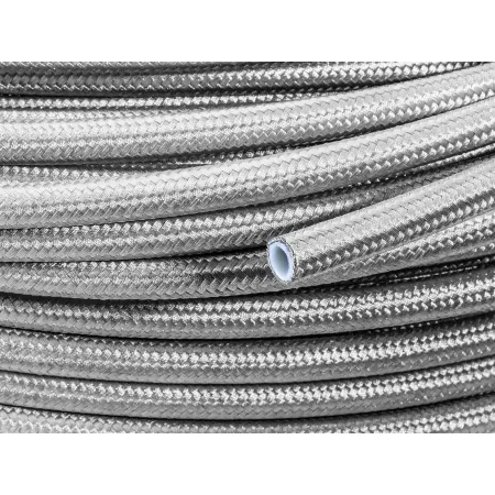 AN4 przewód PTFE teflonowy w stalowym oplocie 6mm