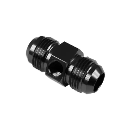 AN6 Nypel adapter męsko-męski z wejściem na czujnik Czarny