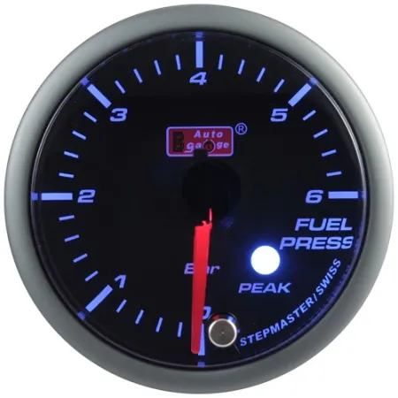 Auto Gauge Wskaźnik ciśnienia paliwa niebieski