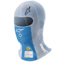 Alpinestars Balaclava ZX Evo v2 White and Blue FIA Approved 8856-2018