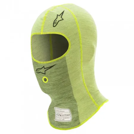 Alpinestars Balaclava ZX Evo v2 Yellow FIA Approved 8856-2018