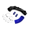 Charge pipe BMW N54 135i 335i 1M z flanszą na BOV 50mm Niebieski