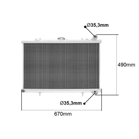Chłodnica wody Nissan 200sx s13 CA18DET, Skyline R32 RB20