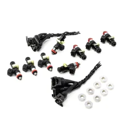 Zestaw wtryskiwaczy DeatschWerks EV14 1500cc for Chevrolet Silverado 1500 & GMC Sierra 1500 2000-13 Gas V8 4.8L/5.3L/6.0L/6.2L Excl Flex Fuel
