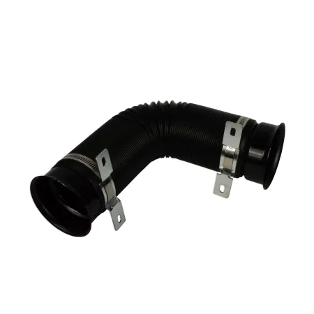 Elastyczna rura karbowana metalowe uchwyty Czarny