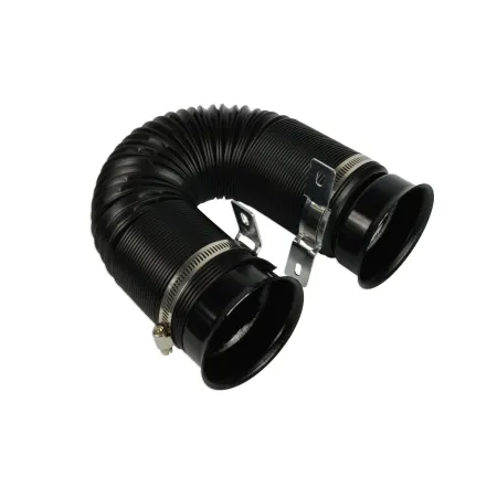 Elastyczna rura karbowana metalowe uchwyty Czarny