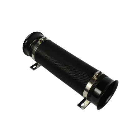 Elastyczna rura karbowana metalowe uchwyty Czarny