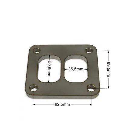 Flansza wydechowa kolektora nierdzewna SS304 T4 twin scroll