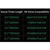 Czujnik pozimu paliwa z osłoną 0-90 ohm, 8.0in Radium Engineering