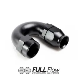 Nuke Performance Full Flow PTFE Hose End Fitting 180 Degree AN8