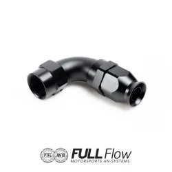 Nuke Performance Full Flow PTFE Hose End Fitting 90 Degree AN6