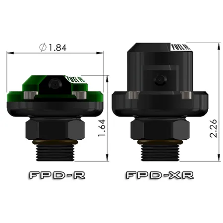 Fuel Pulse Damper FPD-XR 3/8NPT Direct Mount Kits Radium Engineering